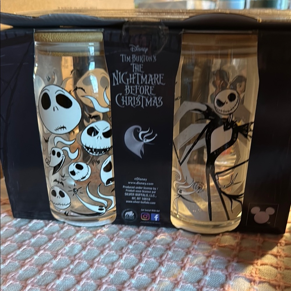 Disney Black and White Nightmare Before Christmas Set